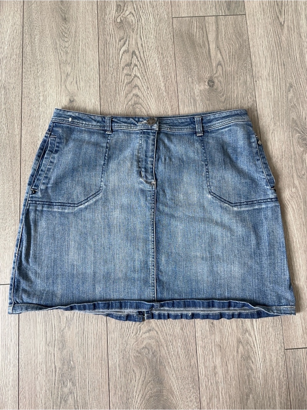 y2k denim skirt